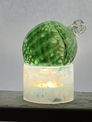 Boutique 32 Boule de Noël VERT en verre soufflé