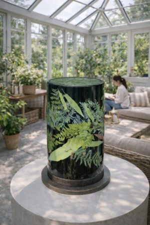 Boutique 7 Veilleuse totem végétale contemporaine Fougères