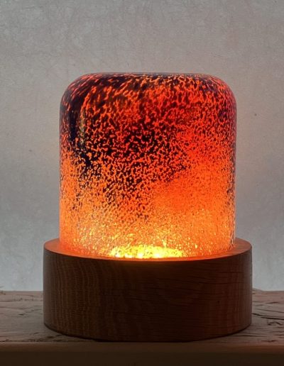 jerome ghesquiere photographie soufflee artiste verrier veilleuse rouge orange 1