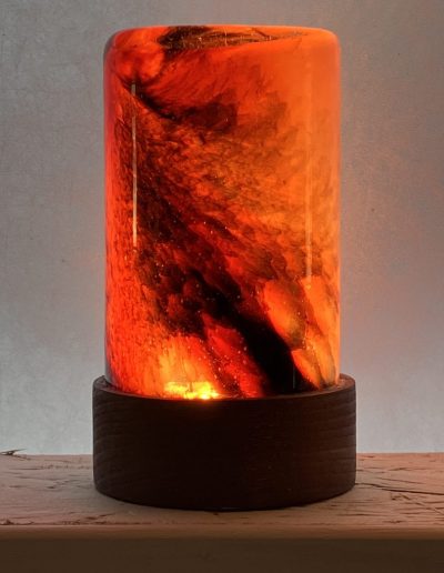 jerome ghesquiere photographie soufflee artiste verrier veilleuse rouge orange 3
