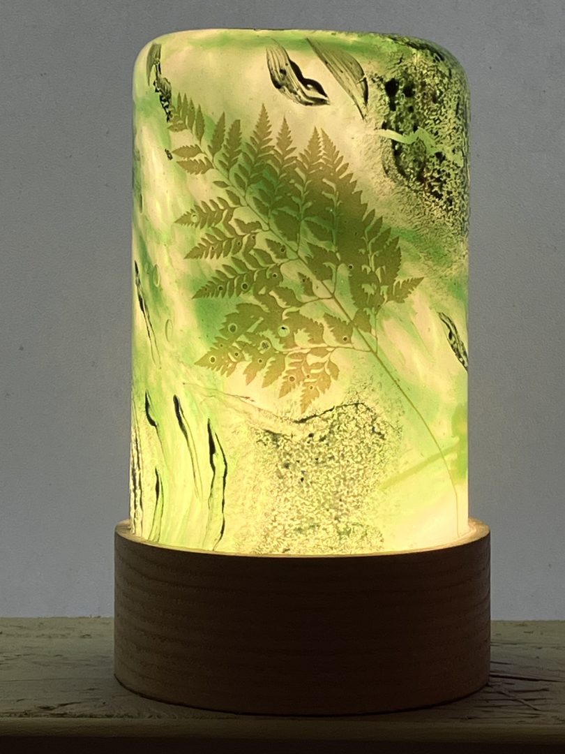 jerome ghesquiere photographie soufflee artiste verrier veilleuse vert 1