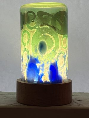 Boutique 16 Veilleuse en Vert en verre soufflé
