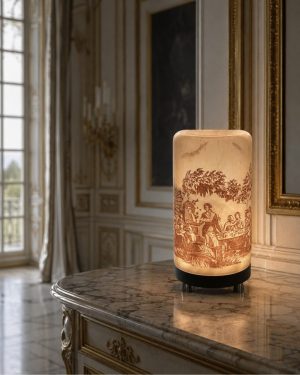 Boutique 20 Grande veilleuse en blanc en verre soufflé