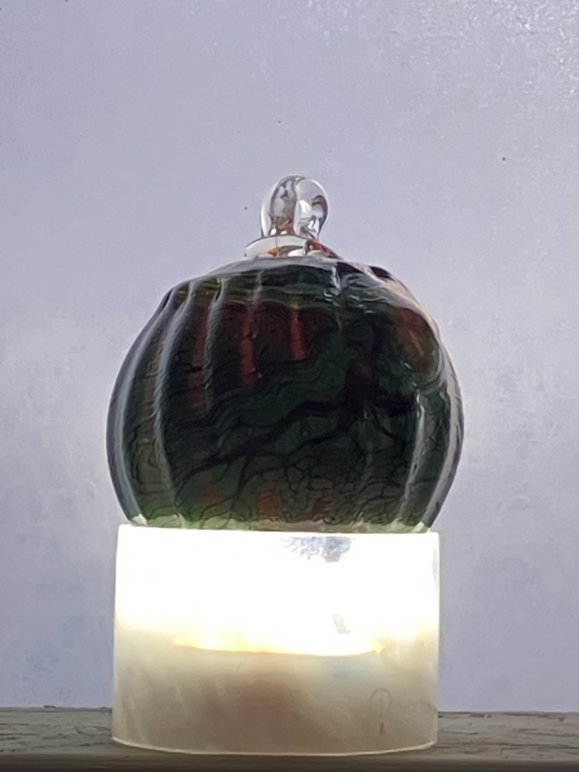 Boule de Noël VERT en verre soufflé 6 Boule de Noël VERT en verre soufflé – Image 6
