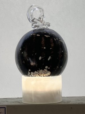 Boutique 23 Boule de Noël NOIR en verre soufflé