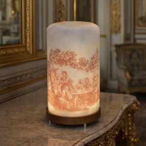 Boutique 14 Grande veilleuse en blanc en verre soufflé