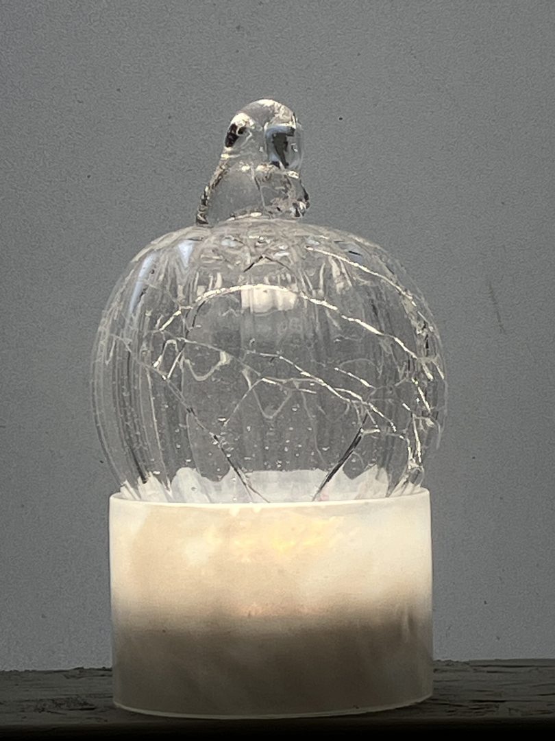 Boule de Noël TRANSPARENT en verre soufflé 2 Boule de Noël TRANSPARENT en verre soufflé – Image 2