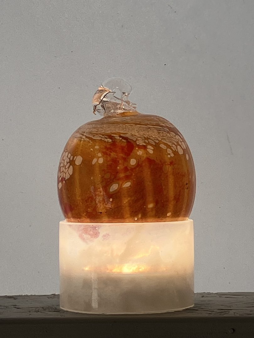 Boule de Noël JAUNE en verre soufflé 10 Boule de Noël JAUNE en verre soufflé – Image 10