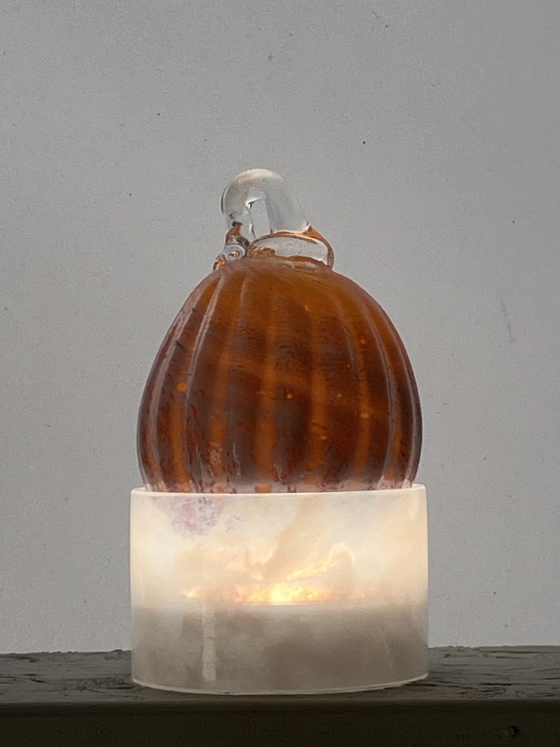 Boule de Noël JAUNE en verre soufflé 9 Boule de Noël JAUNE en verre soufflé – Image 9