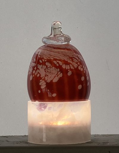 10 jerome ghesquiere photographie soufflee artisan art souffleur verre artiste boule de noel rouge
