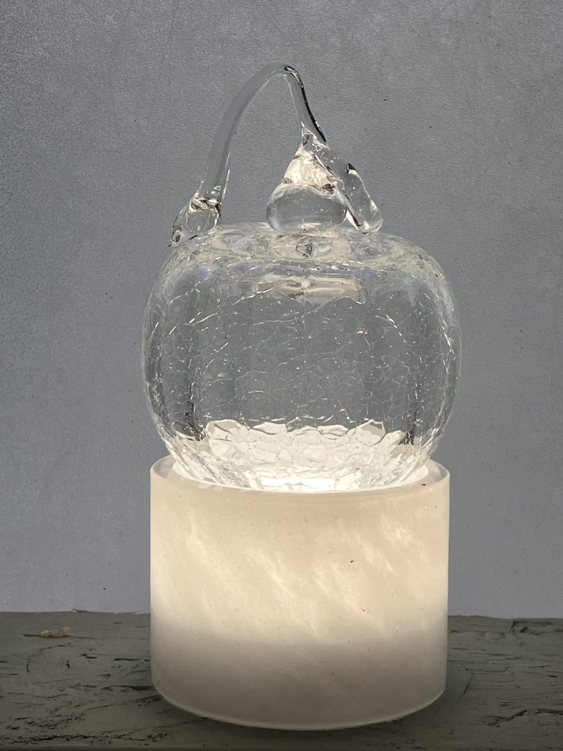 Boule de Noël TRANSPARENT en verre soufflé 1 Boule de Noël TRANSPARENT en verre soufflé