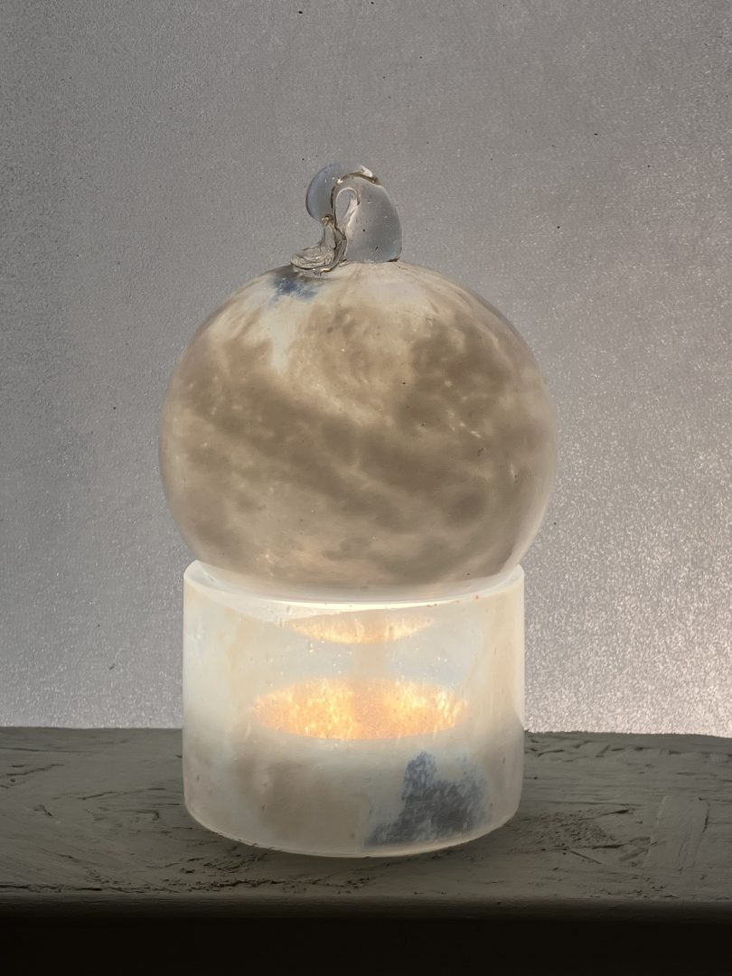 Boule de Noël BLANC en verre soufflé 6 Boule de Noël BLANC en verre soufflé – Image 6