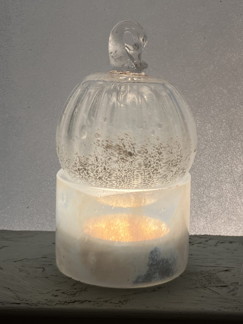 Boule de Noël BLANC en verre soufflé 7 Boule de Noël BLANC en verre soufflé – Image 7
