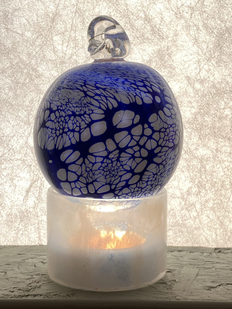 Boule de Noël BLEU en verre soufflé 10 Boule de Noël BLEU en verre soufflé – Image 10