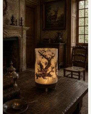 Boutique 15 Grande veilleuse en blanc en verre soufflé