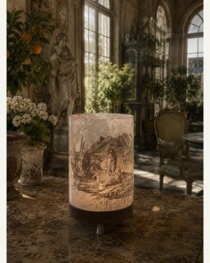 Boutique 14 Grande veilleuse en blanc en verre soufflé