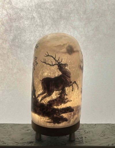01 jerome ghesquiere photographie soufflee artiste verrier grande veilleuse toile de jouy Jaulzy design artisanale art contemporain oise hauts de france souffleur verre