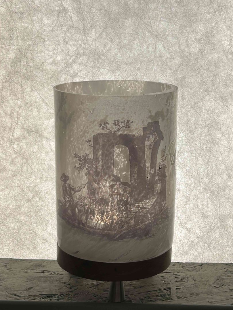 Grande veilleuse en blanc en verre soufflé 7 Grande veilleuse en blanc en verre soufflé – Image 7